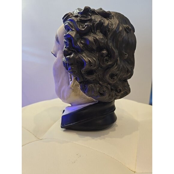 Edgar Allan Poe Poetic Head Bust Statue Nevermore Gothic Plant Holder Home Decor - Picture 7 of 10